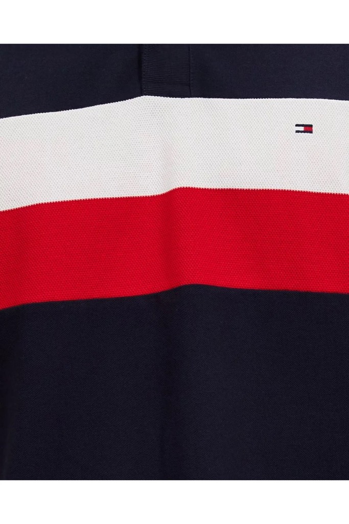 Áo Polo Tommy Hilfiger Regular Fit Colorblock Navy MW33218 400