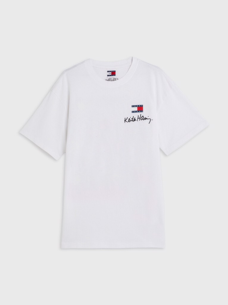 Áo Tommy X Keith Haring Dual Gender White DM17335 970