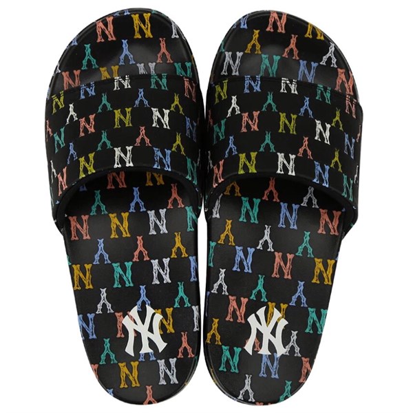 Dép MLB New Mound Monogram NY Black 32SHHM111 50L