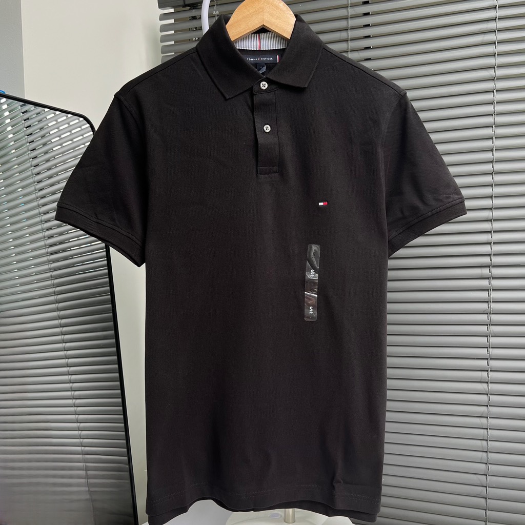 Áo Polo Tommy Hilfiger 1985 Collection Regular Fit Black MW26881 001