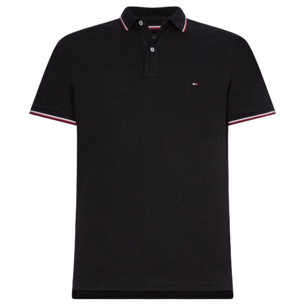Áo Polo Tommy Hilfiger Regular Fit Wicking In Black 78JA019 001