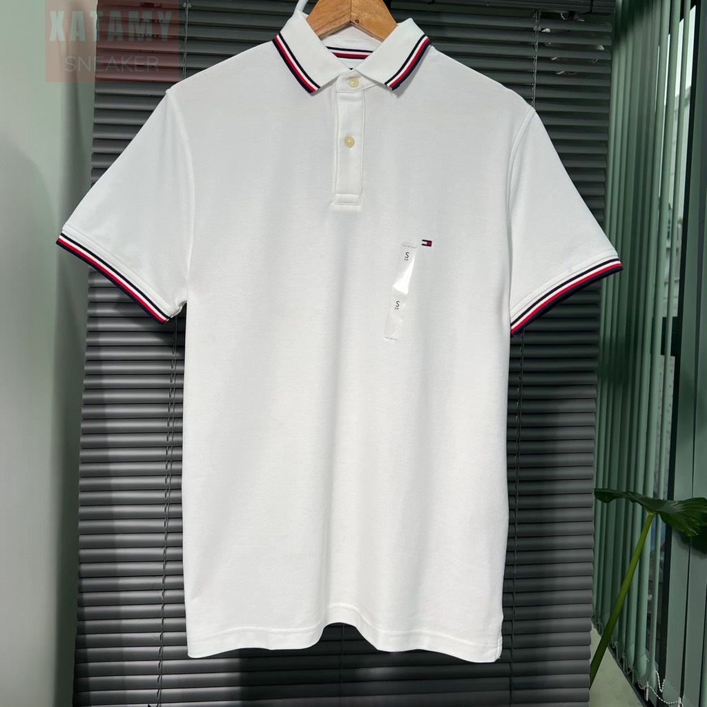 Áo Polo Tommy Hilfiger Regular Fit Wicking In Fresh White 78JA019 100