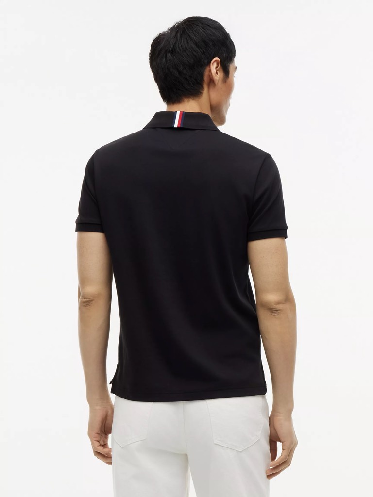 Áo Polo Tommy Hilfiger Regular Fit Smooth Cotton Black 78JB751 001
