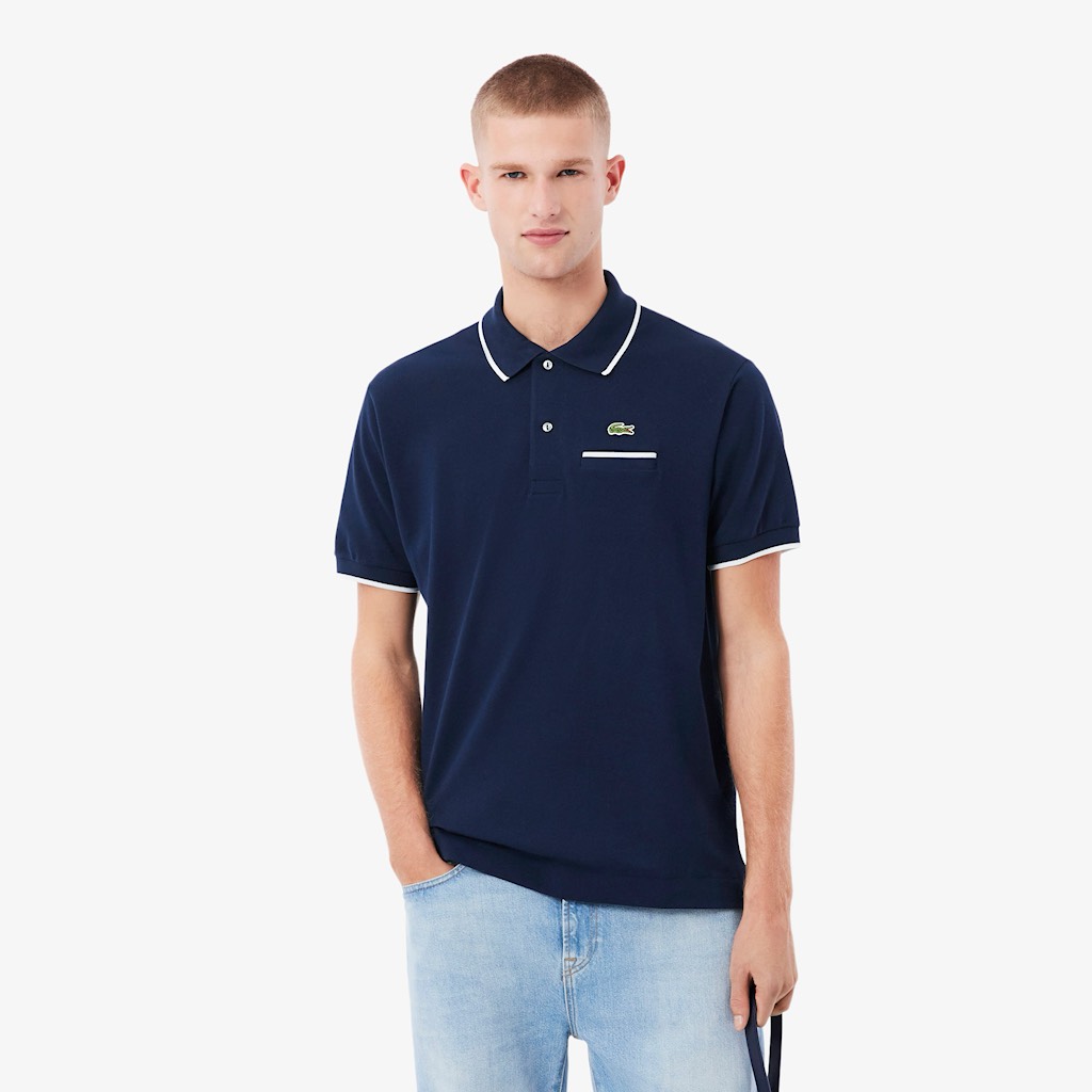 Áo Polo Lacoste Classic Fit Pocket Accent L.12.12 Navy Blue PH9838 51