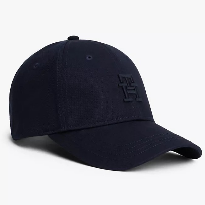 Nón Tommy Hilfiger Embroidered Monogram ALLEN Baseball Cap Navy XM05651 400