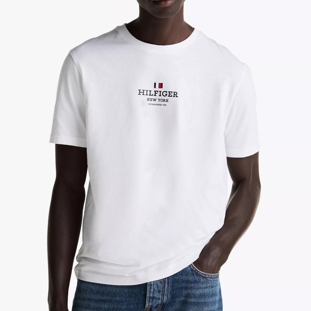 Áo Tommy Hilfiger New York Logo White MW38980 100