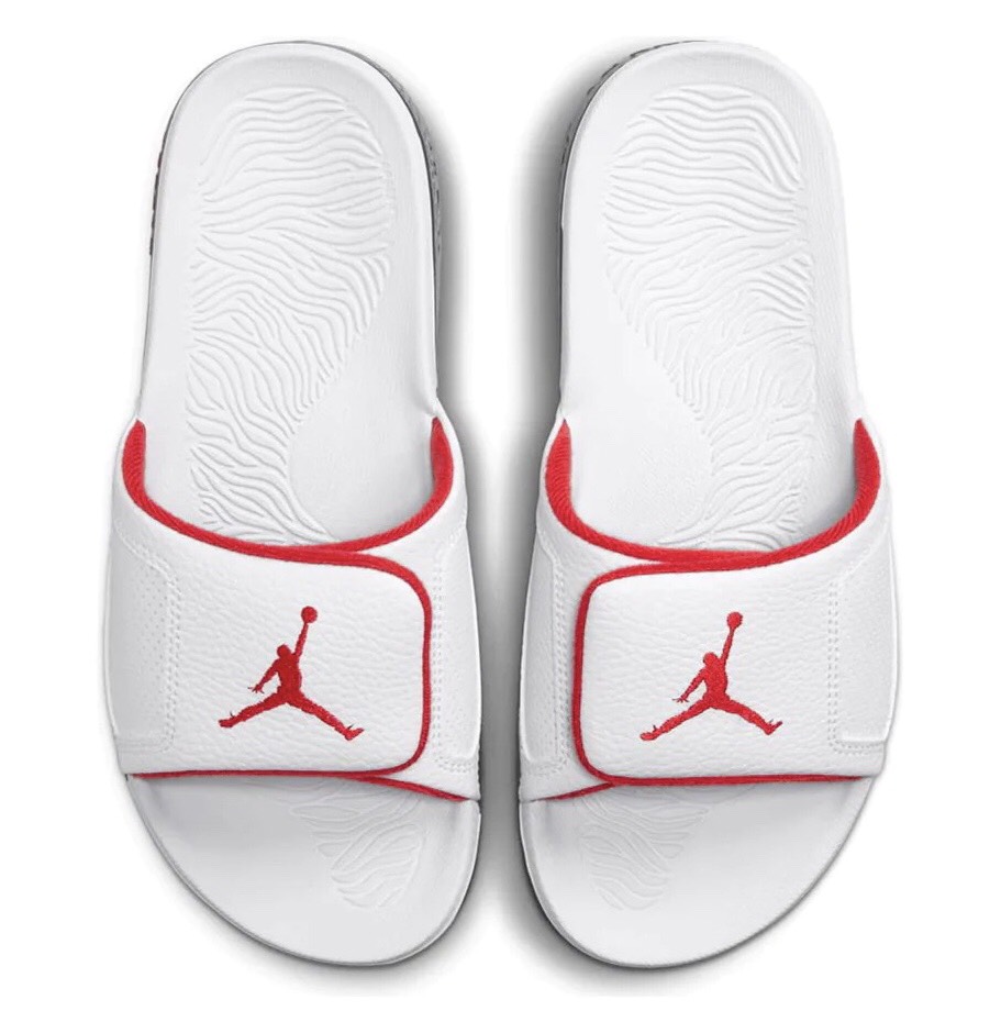 Dép Jordan Hydro III Retro White University Red 854556 103