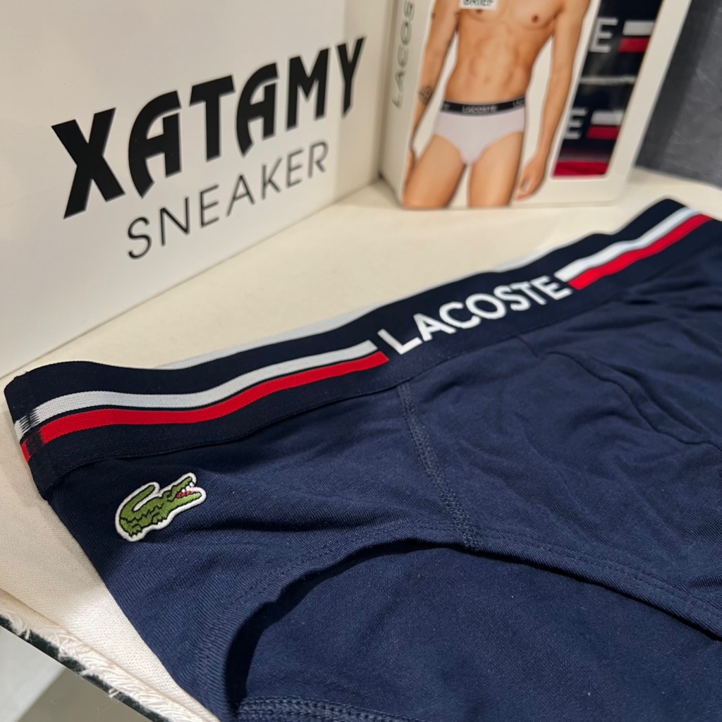 Underwear LACOSTE Men's 3-Pack Logo Waist Cotton Stretch Briefs 8H9464 51