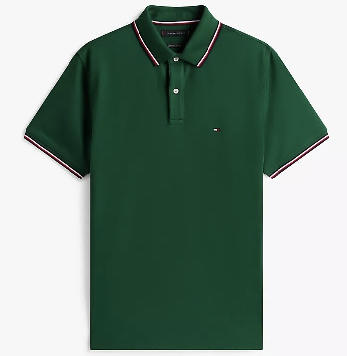 Áo Polo Tommy Hilfiger Regular Fit Wicking In Ornamental Green 78J2653 316
