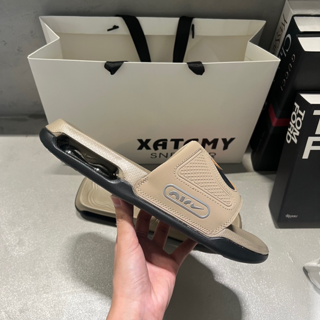 Dép Nike Air Max Cirro Slide ‘Khaki Metallic Silver’ DC1460 201