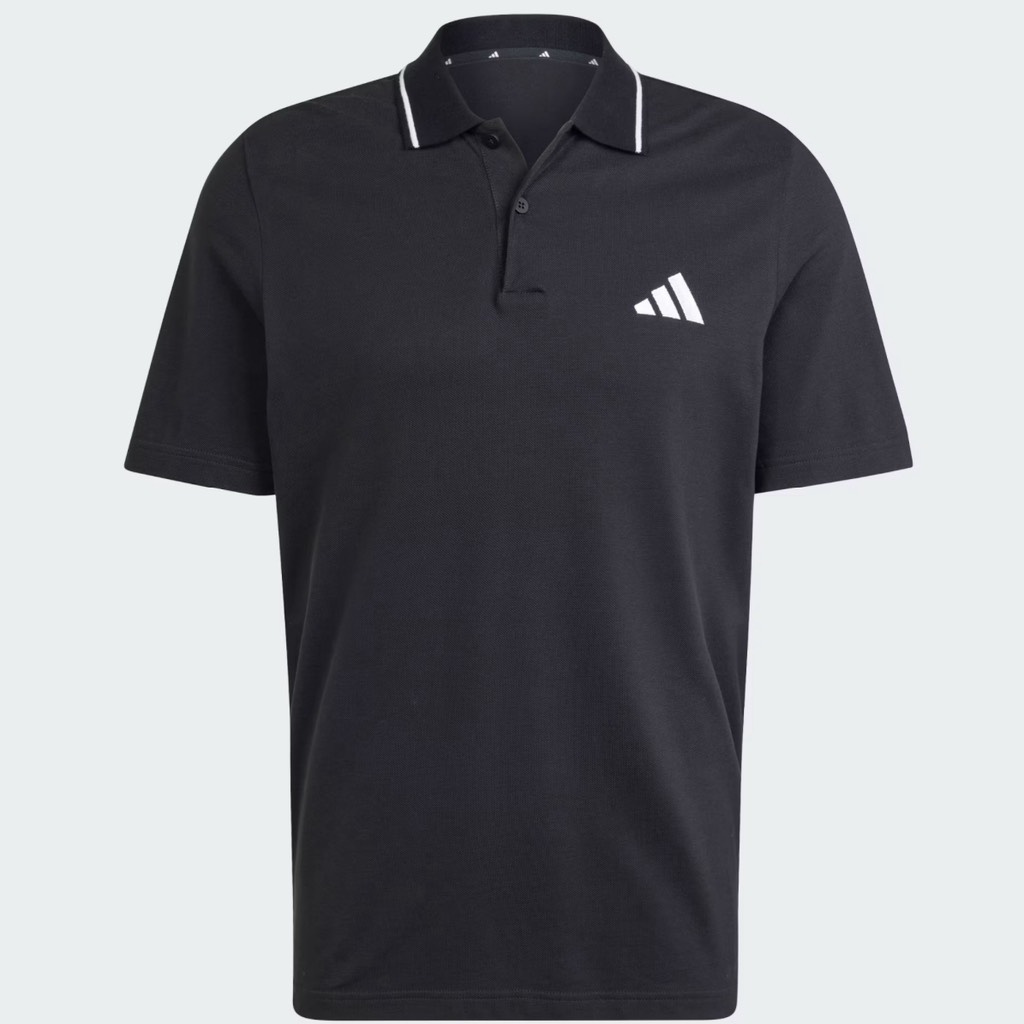 Áo Polo adidas Piqué 3S Essentials Black JE9023