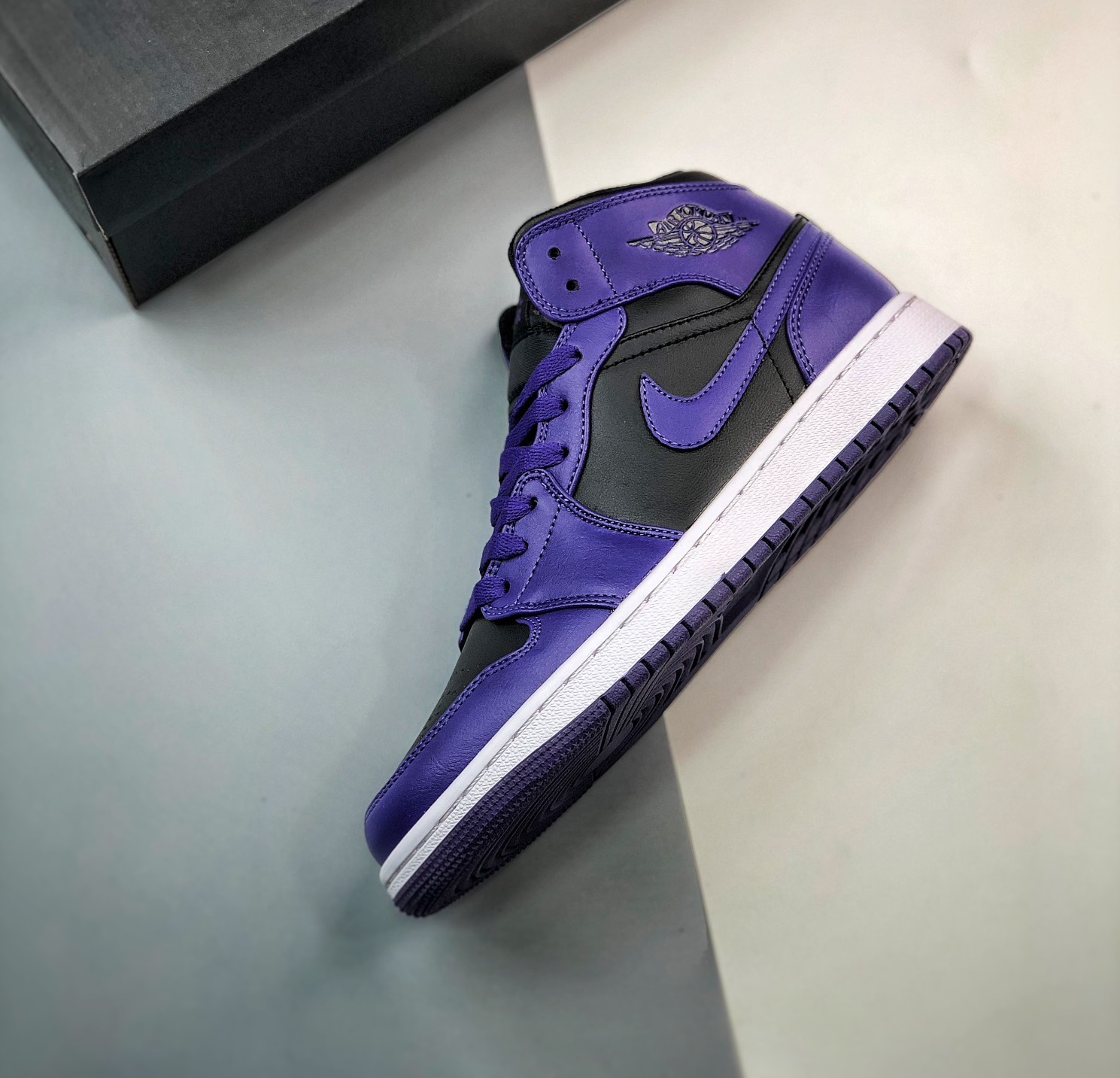 Jordan 1 Mid Dark Concord Sail BQ6472 051