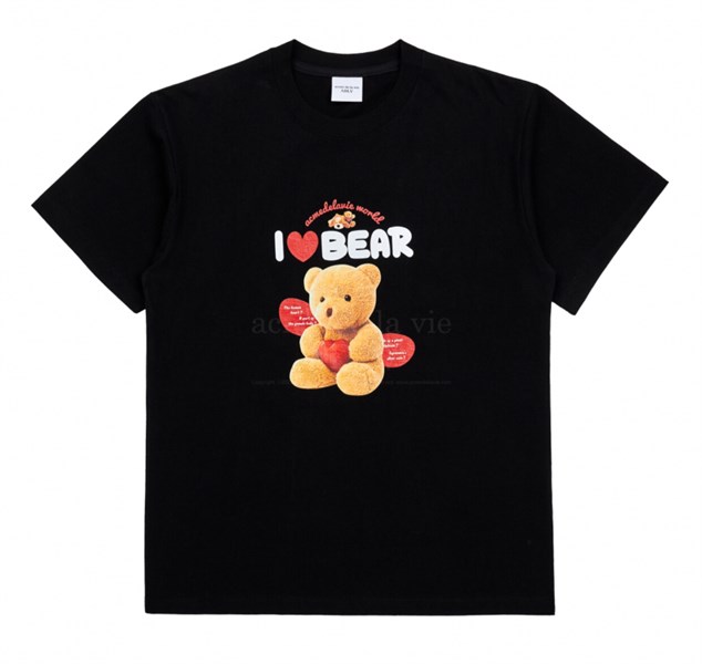 Áo ADLV Black I Love Bear