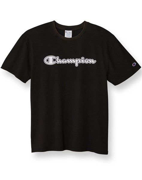 Áo Champion Black Vintage Logo in trắng
