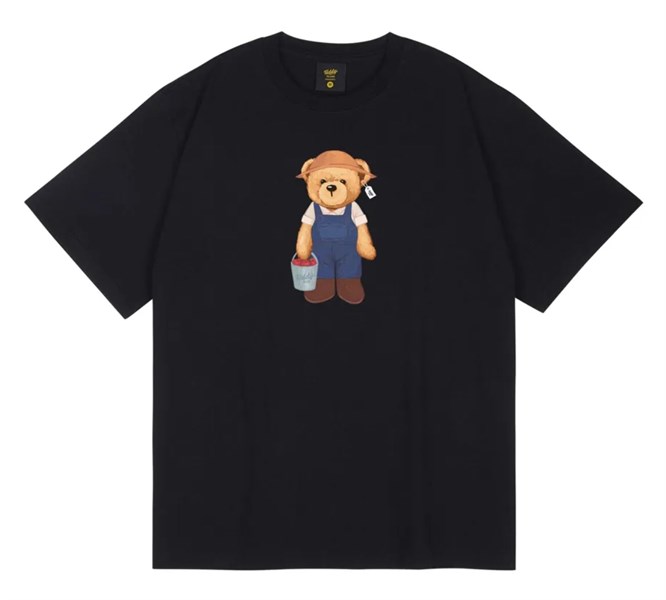 Áo Teddy Island Black Gấu Famer