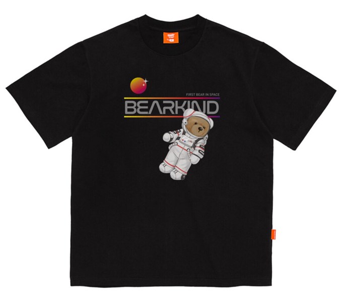 Áo Teddy Island Black Gấu Phi Hành Gia
