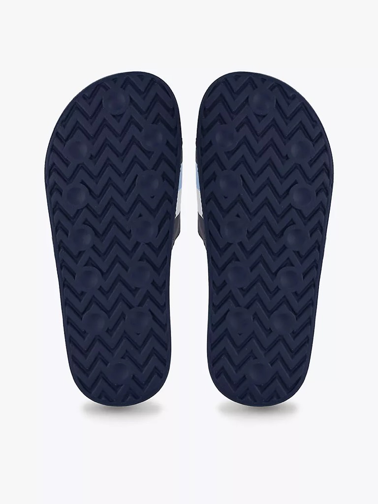 Dép Tommy Hilfiger Stripe Logo Navy Breezy Blue TZ001589 492