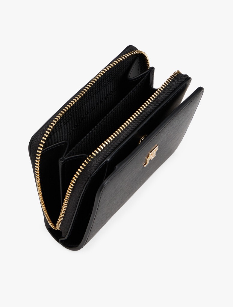 Ví Tommy Hilfiger Women's TH Icon Med ZA Flap Black AW17742 001