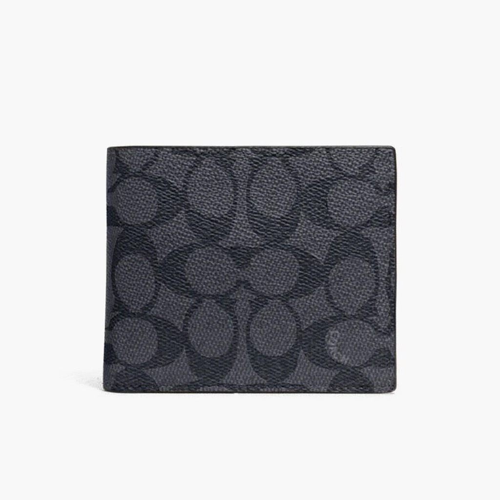 Ví Coach 3-in-1 in Signature Charcoal/Black 74993
