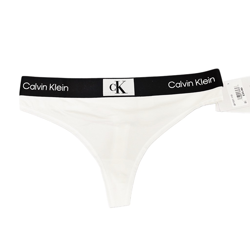 Underwear Calvin Klein Women's 1966 Cotton Stretch Modern Thong Fit White QF7221 110