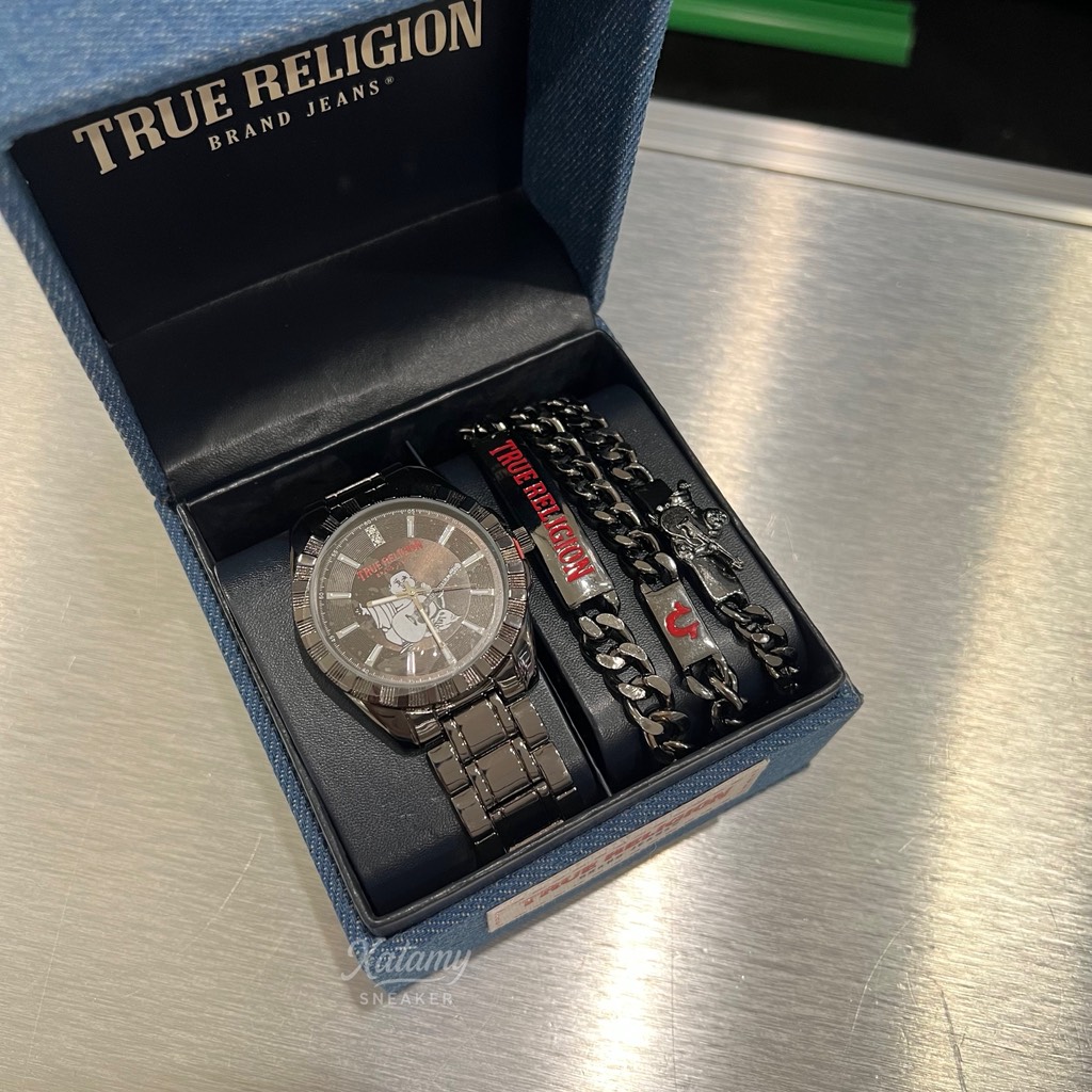 Đồng Hồ True Religion 44.5mm Round Buddh Set Black TRM110