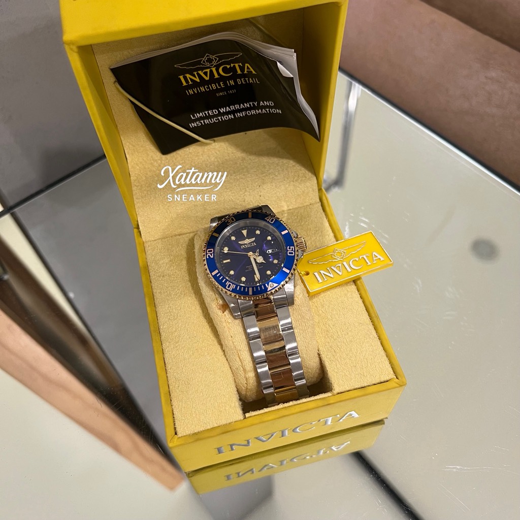 Đồng Hồ Invicta Men's 40mm Pro Diver Blue Dial Two Tone Watch Blue (26972)