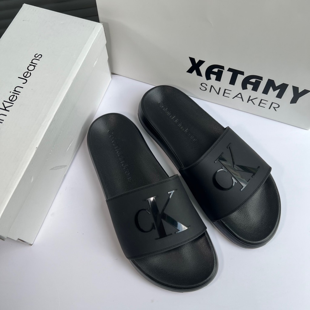 Dép Calvin Klein Winston Black 002