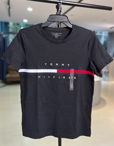 áo Nữ TOMMY HILFIGER ESSENTIAL FLAG LOGO Black 76J1635 001