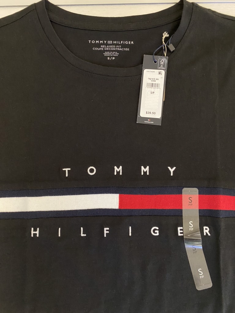 áo Nữ TOMMY HILFIGER ESSENTIAL FLAG LOGO Black 76J1635 001