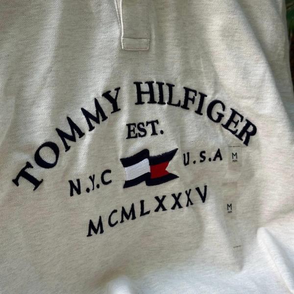 Áo Polo Tommy Hilfiger Regular Fit Flag Logo Beige XM04202 201