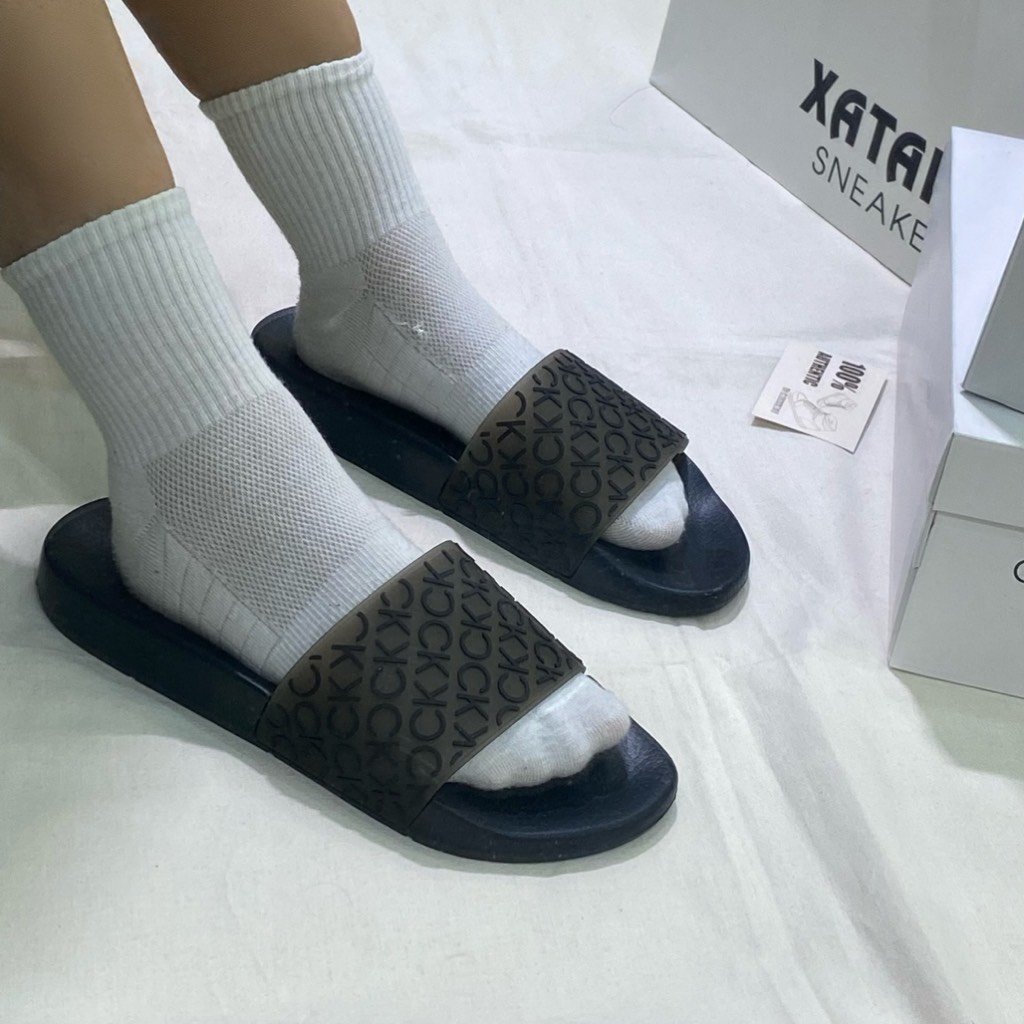 Dép Calvin Klein ALVA Black SY
