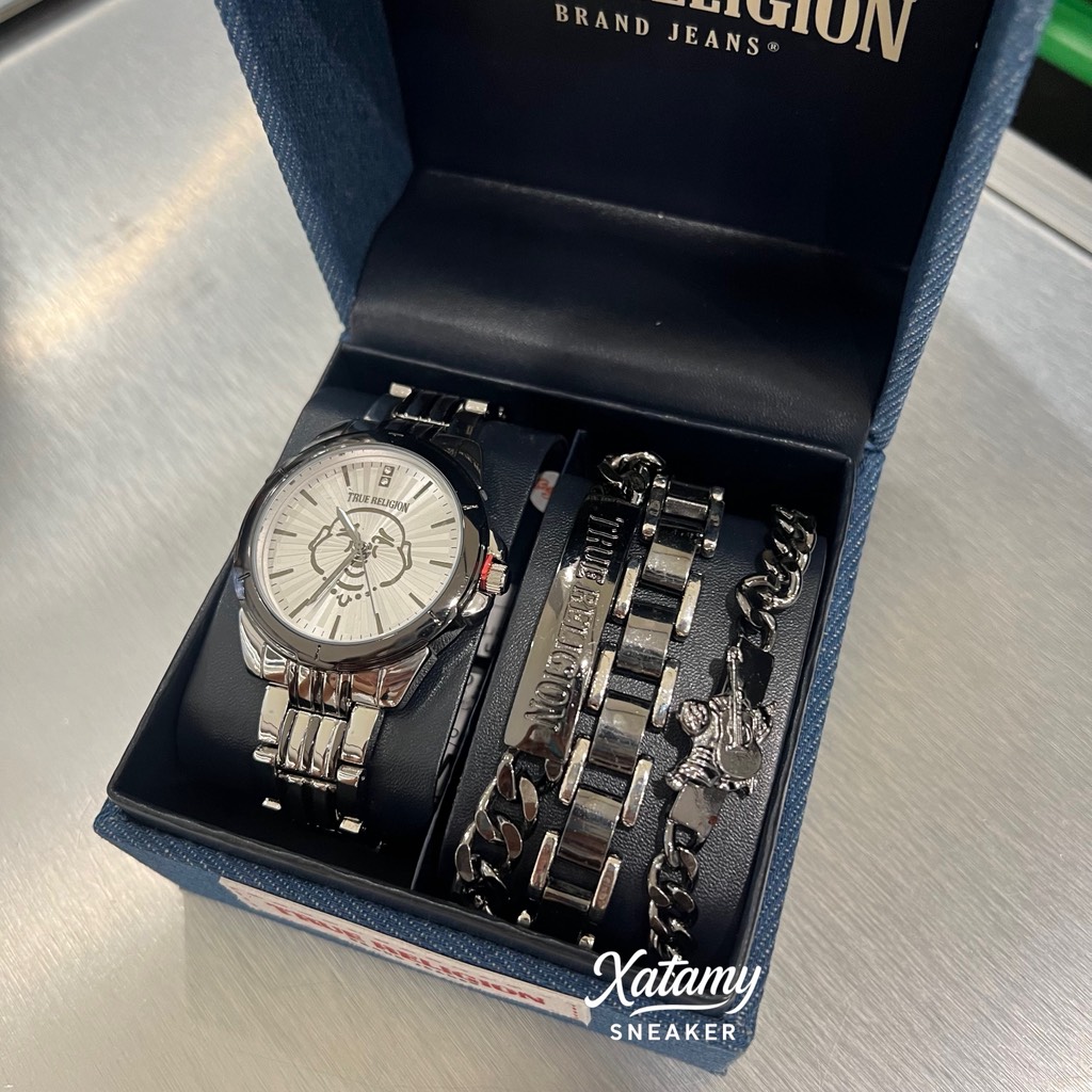 Đồng Hồ True Religion 44.5mm Two Tone Buddha Bracelet TRM116