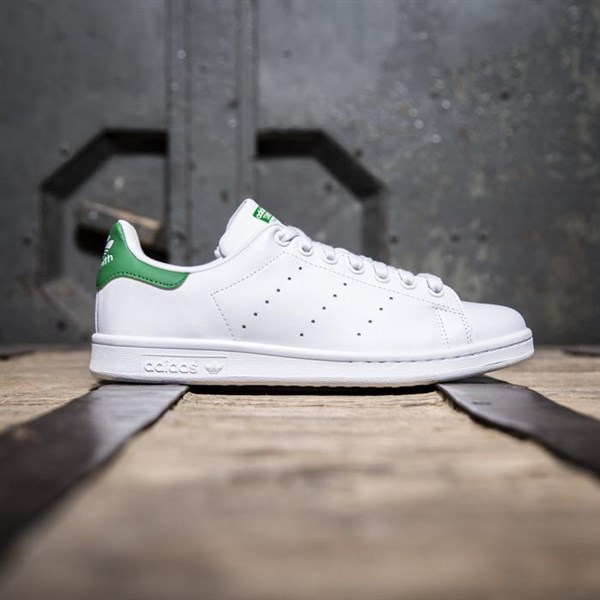 Stan Smith Trắng gót Green