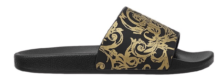 Dép Versace Jeans Couture Gummy Logo Baroque EZS365 EG89