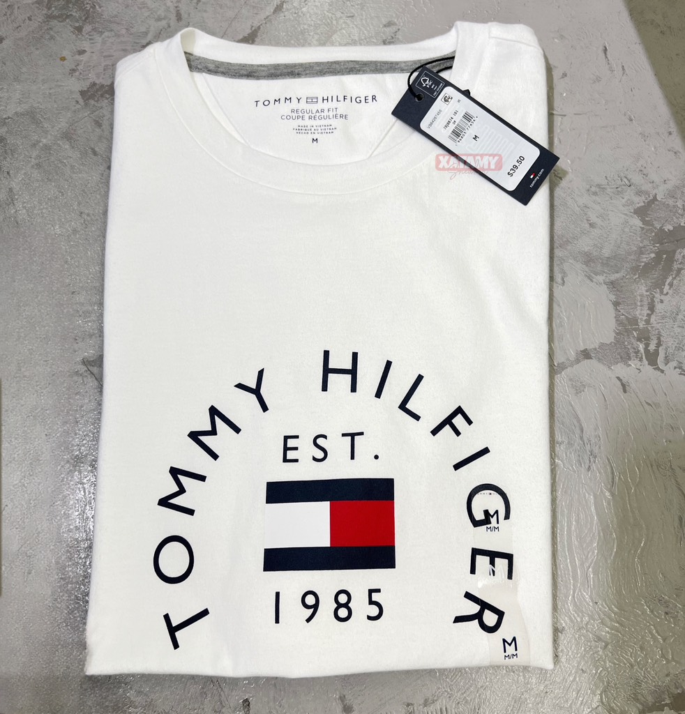 Áo Tommy Hilfiger Flag Arch White 78J8874 101