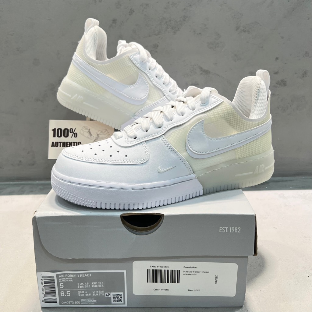 Nike Air Force 1 React White DM0573 100