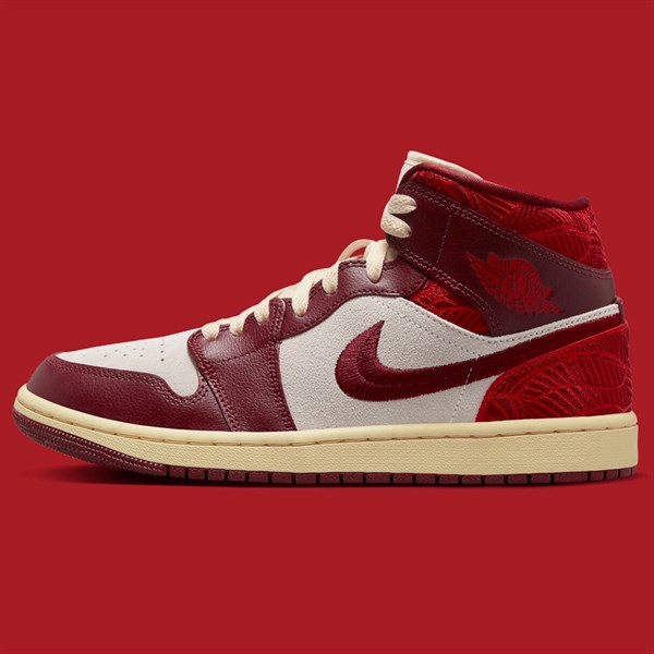 Jordan 1 Mid SE "Tiki Leaf Team Red" DZ2820 601