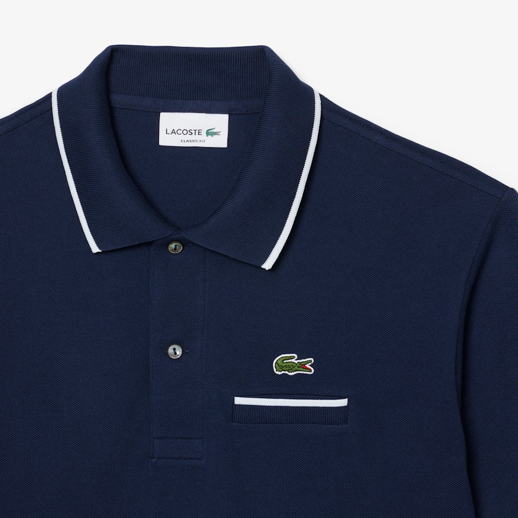 Áo Polo Lacoste Classic Fit Pocket Accent L.12.12 Navy Blue PH9838 51