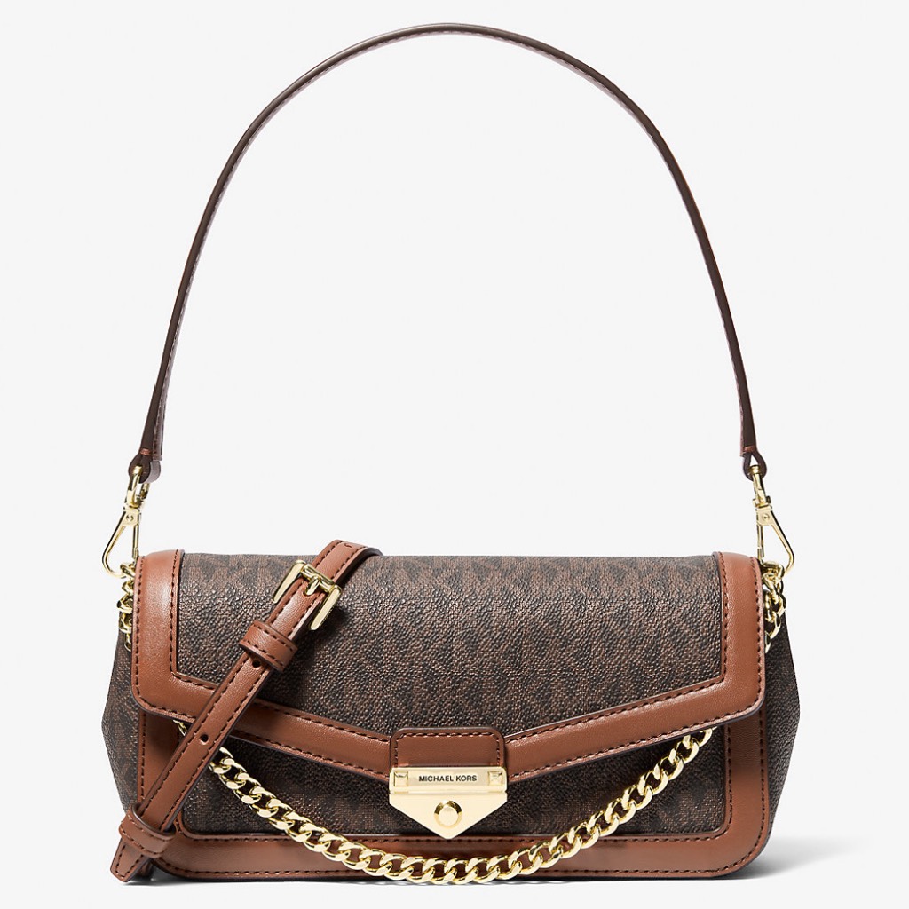Túi Michael Kors Soho Small Signature Logo Convertible Crossbody Bag Brown 35S6G1SC5B