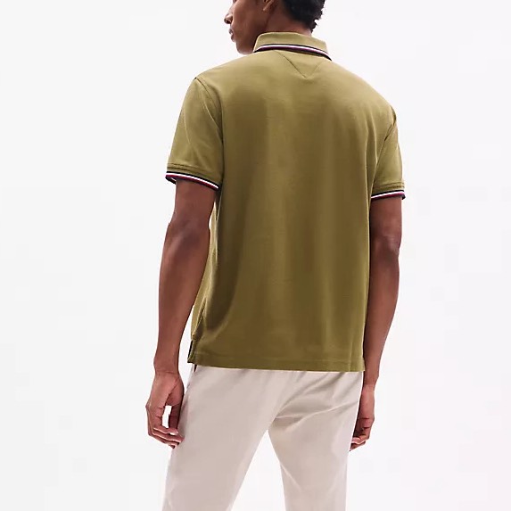 Áo Polo Tommy Hilfiger Regular Fit Wicking In Olive Green 78J2653 701