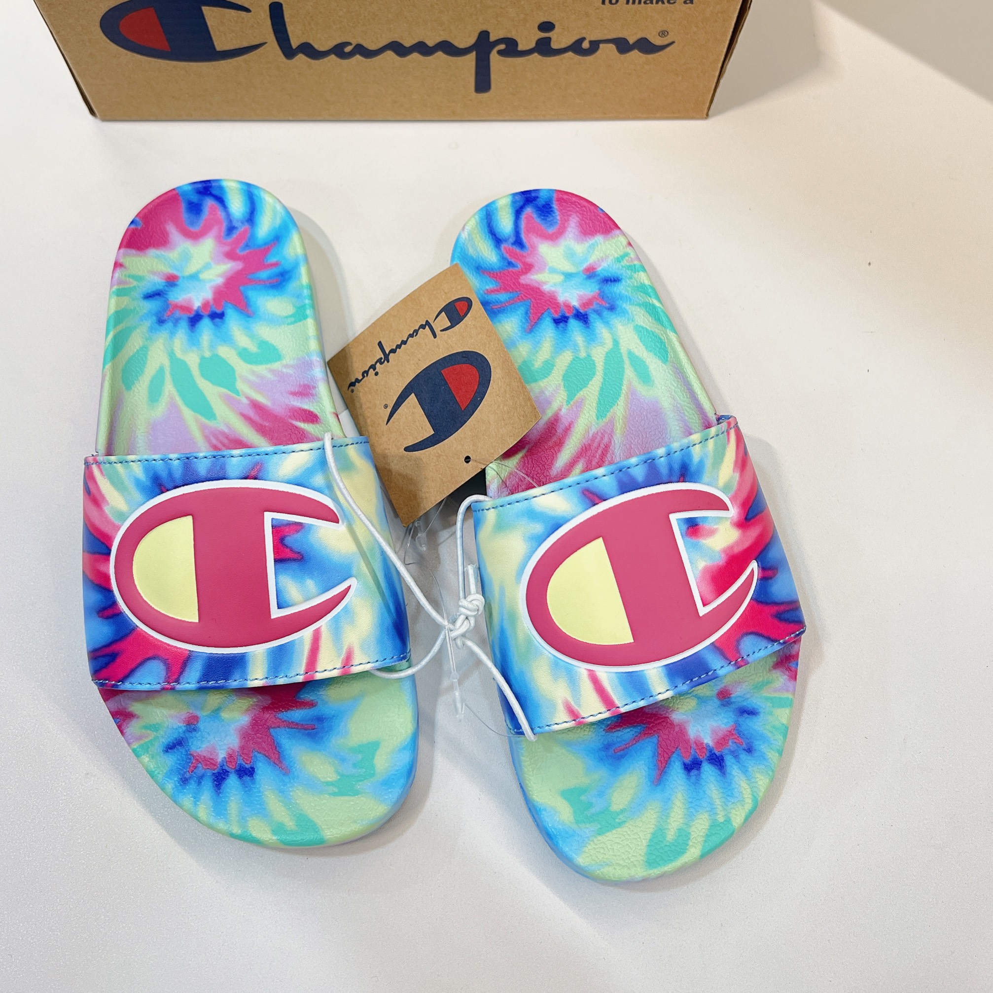 Dép Champion IPO TIE DYE CP101188W size 36