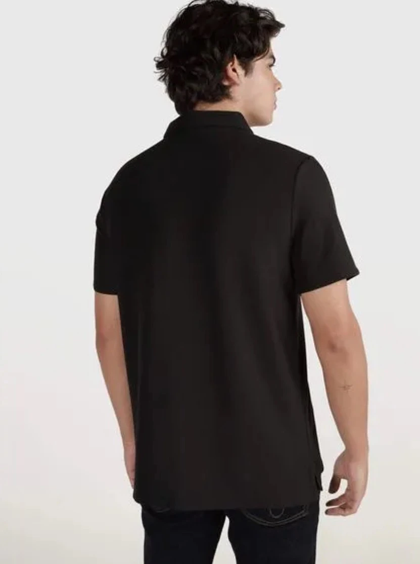 Áo Polo Calvin Klein Quick Drying Zipper Black 40QC430 001