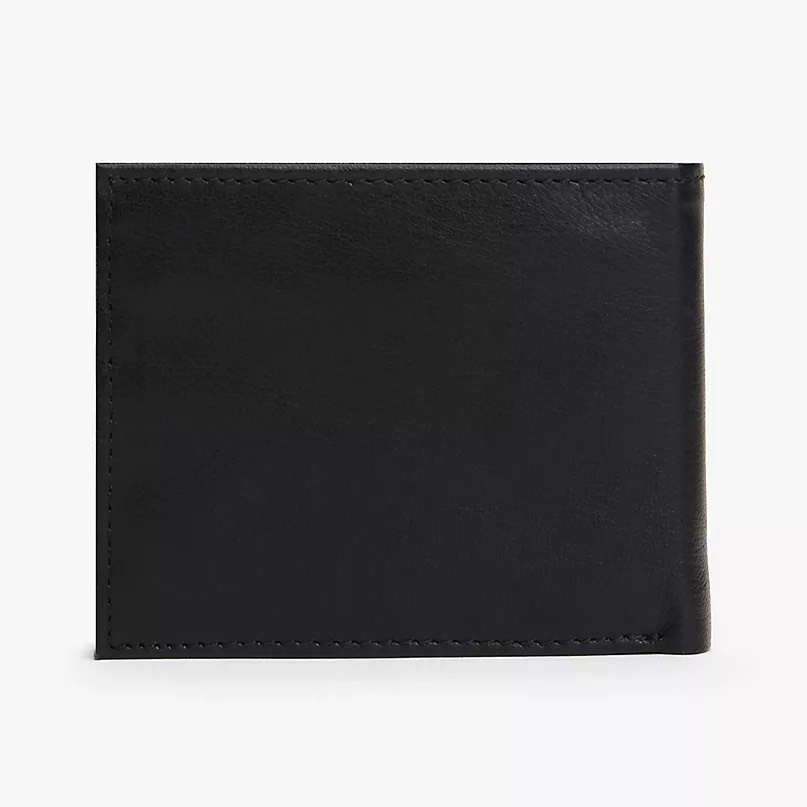 Ví Tommy Hilfiger Men's Pebbled Leather Bifold Wallet Black 31TL220094