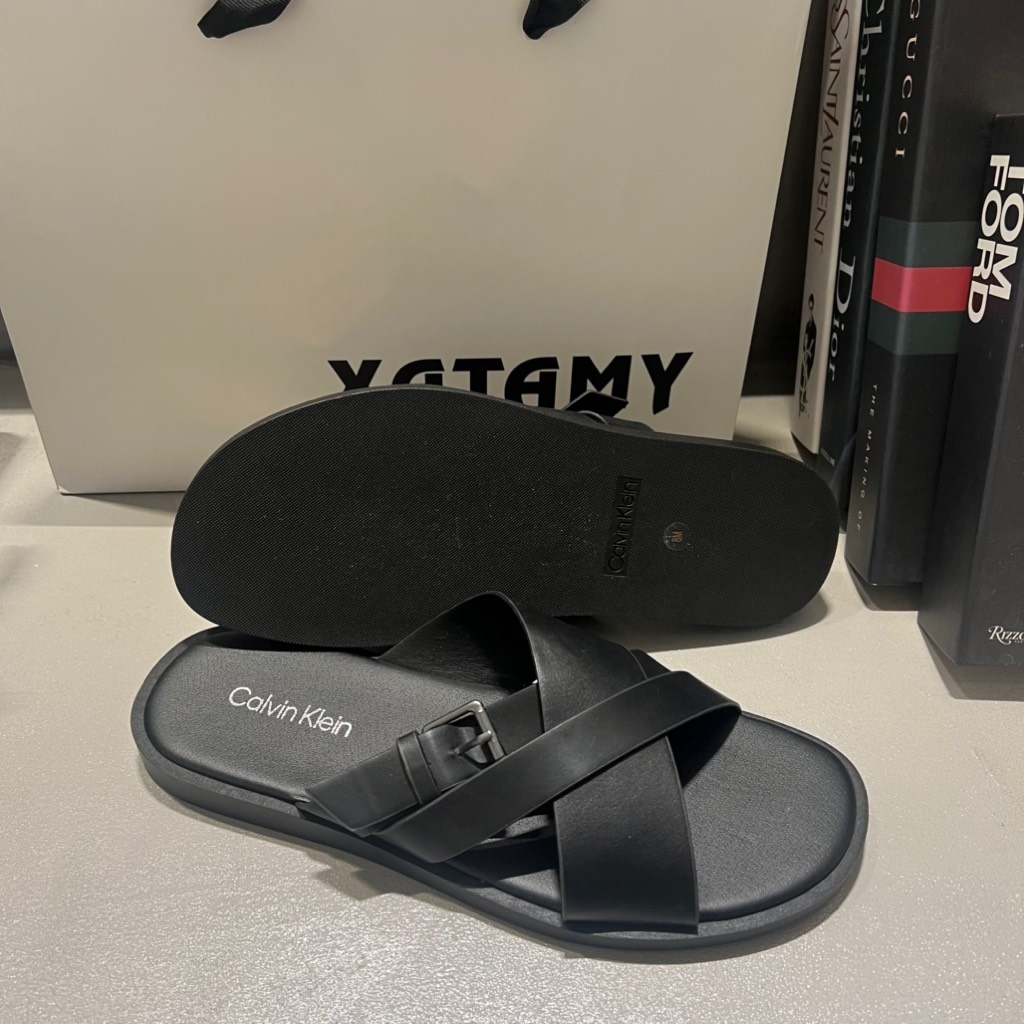 Dép Calvin Klein ELON Black 001