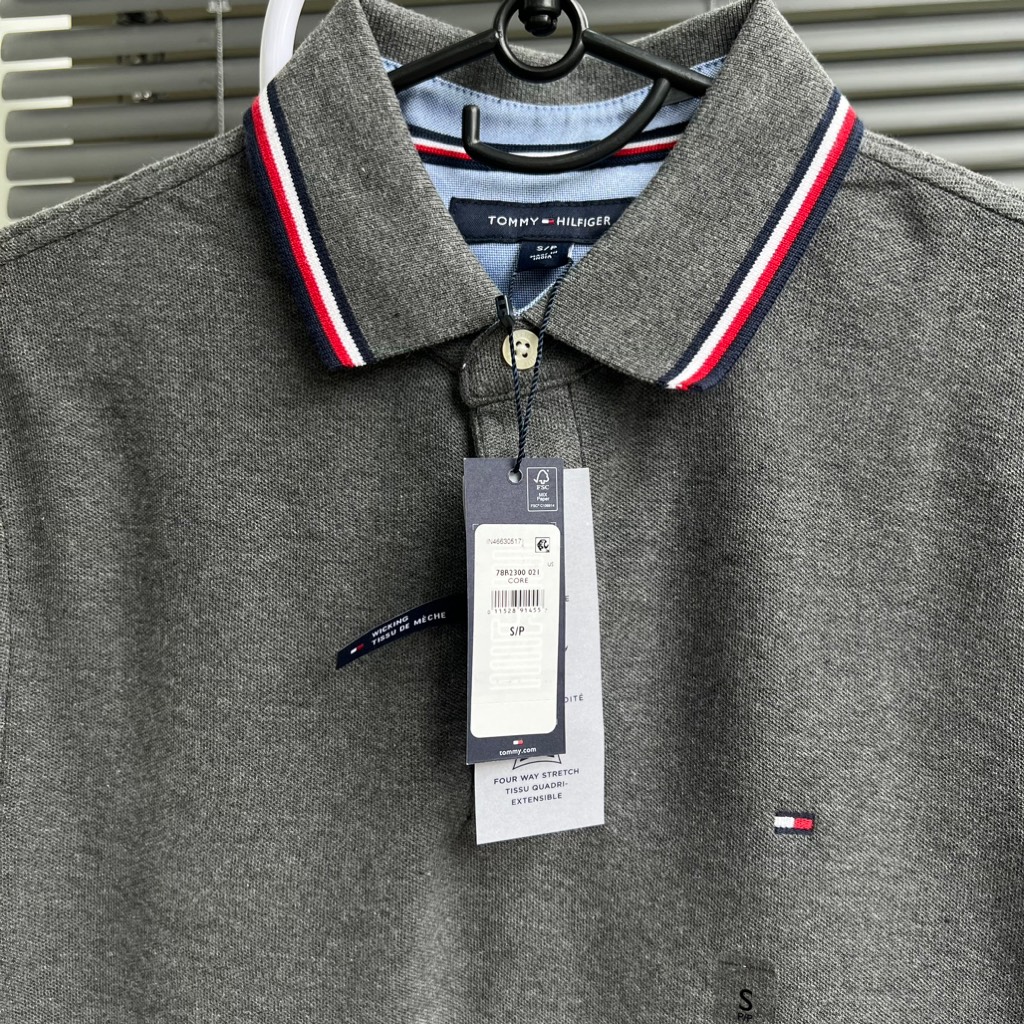 Áo Polo Tommy Hilfiger Custom Fit Grey 78B2300 021