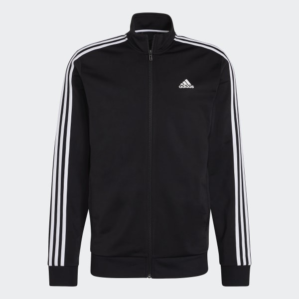 Áo adidas Essentials Warm-up 3-Stripes Track Jacket Black H46099