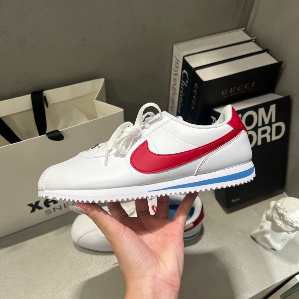Nike Cortez White Varsity Red Blue DM0950 115
