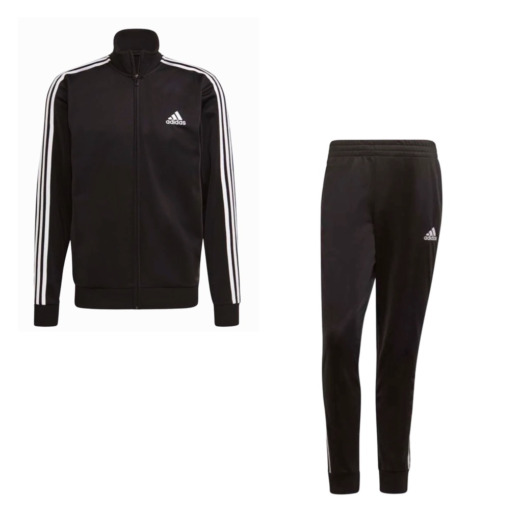 Bộ Thể Thao adidas Nam Primegreen Essentials 3-Stripes Track Suit Black GK9651