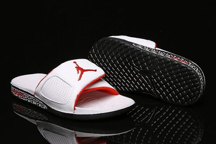 Dép Jordan Hydro III Retro White University Red 854556 103