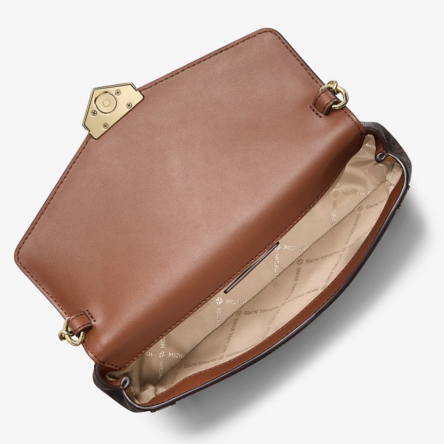 Túi Michael Kors Soho Small Signature Logo Convertible Crossbody Bag Brown 35S6G1SC5B
